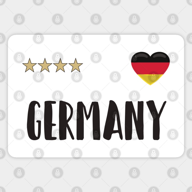 Germany Soccer Football Fan Shirt Flag Magnet by Sal71